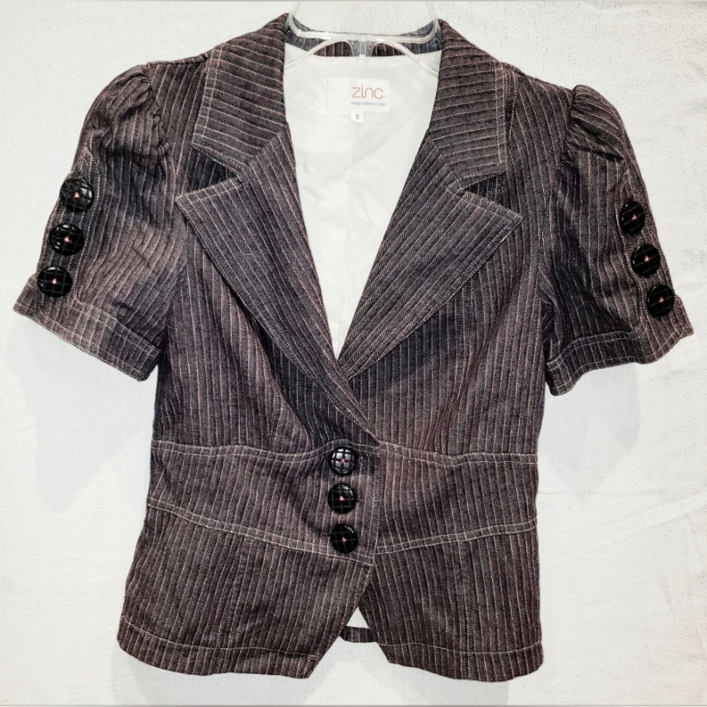 Zinc short sleeve blazer